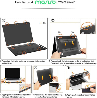 MOSISO Compatible with MacBook Pro 16 inch Case M5 2026 M4 2025 M3 M2 M1 2024-2021 A3429 A3428 A3403 A3186 A2991 A2780 A2485 Pro Max Chip,Leopard Grain Hard Case&Keyboard Cover&Screen Film, Black