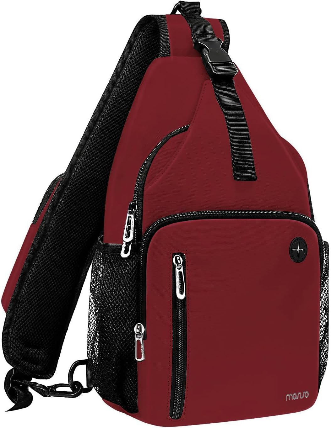 MOSISO Sling Backpack Bag, Crossbody Shoulder Bag Travel Hiking Daypack Chest Bag with Front Square Pocket&USB Charging Port