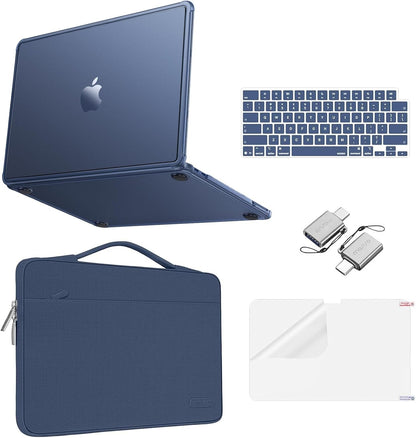 MOSISO Compatible with MacBook Neo Case 13 inch 2026 Release A3404, Matte Finish Reinforced Corner Defense Crack-Resistant Hard Shell&Carrying Sleeve Bag&Keyboard Skin&Type C&Screen Film
