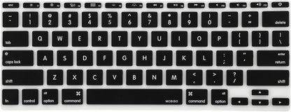 MOSISO Protective Keyboard Cover Skin Compatible with MacBook Air 11 inch A1370 A1465, Black