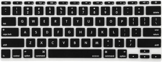 MOSISO Protective Keyboard Cover Skin Compatible with MacBook Air 11 inch A1370 A1465, Black