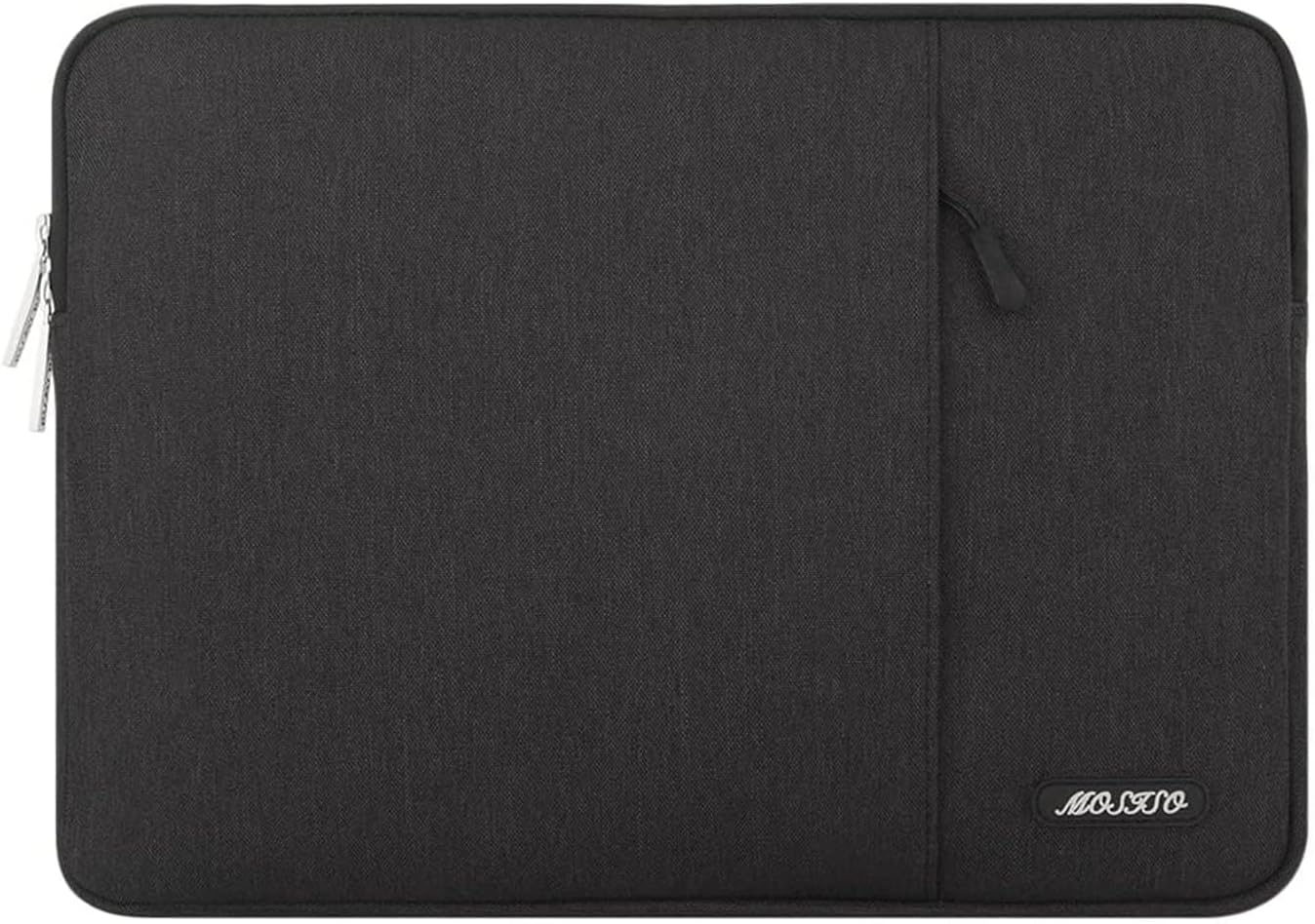 MOSISO Laptop Case 13-18.5 inch, 12.3 13 13.3 14 15 16 17.3 18.5 24 inch Laptop Sleeve Compatible with MacBook Pro 16 M5 M4 M3 M2 M1, HP Acer Dell Lenovo ASUS, Polyester Vertical Computer Sleeve Bag with Pocket, Black
