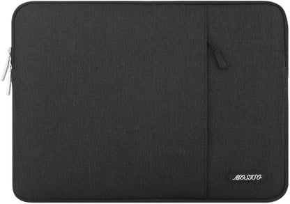 MOSISO Laptop Case 13-18.5 inch, 12.3 13 13.3 14 15 16 17.3 18.5 24 inch Laptop Sleeve Compatible with MacBook Pro 16 M5 M4 M3 M2 M1, HP Acer Dell Lenovo ASUS, Polyester Vertical Computer Sleeve Bag with Pocket, Black