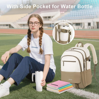 MOSISO‑Unisex‑Lightweight‑Laptop‑Backpack,15‑6‑16‑Inch‑Fit,Multi‑Pockets,Anti‑Theft‑Pocket & Rear‑Luggage‑Strap