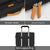 MOSISO 9-11 inch Tablet Sleeve Case for iPad A16 2025, iPad Air 11 inch M3 M2, iPad Pro 11 M4, iPad 10/9/8/7th, Galaxy Tab A9+/S9/S8/Plus 11, Side Open Carrying Bag with 4 Zipper Pockets, Black