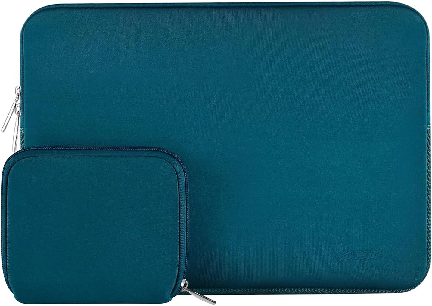 MOSISO Laptop Case 12.3 inch, 11.6-12.3 inch Laptop Sleeve Bag Compatible with MacBook Air 11.6, Acer HP Dell Lenovo Samsung ASUS, Surface Pro, Neoprene Computer Sleeve Bag with Small Case, Deep Teal