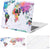 MOSISO Compatible with MacBook Air 13 inch Case 2022 2021 2020 2019 2018 Release A2337 M1 A2179 A1932 Retina Display, Plastic Pattern Hard Case&Keyboard Cover&Screen Protector, World Map White Base