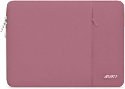 MOSISO Laptop Case 13-18.5 inch, 12.3 13 13.3 14 15 16 17.3 18.5 24 inch Laptop Sleeve Compatible with MacBook Pro 16 M5 M4 M3 M2 M1, HP Acer Dell Lenovo ASUS, Polyester Vertical Computer Sleeve Bag with Pocket, Black