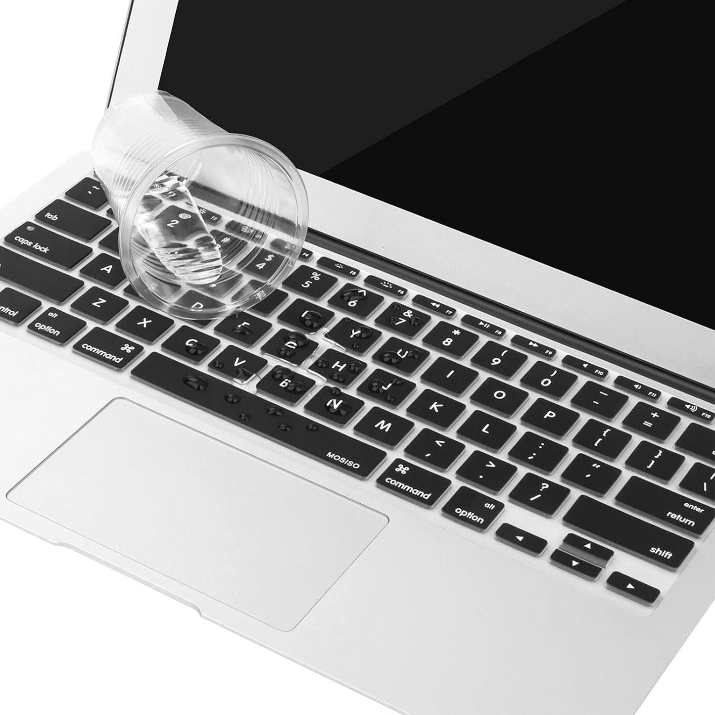 MOSISO Protective Keyboard Cover Skin Compatible with MacBook Air 11 inch A1370 A1465, Black
