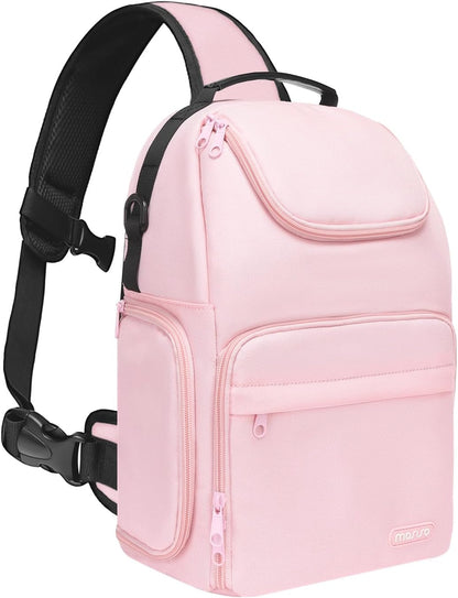 MOSISO Camera Sling Bag, DSLR/SLR/Mirrorless Camera Case Crossbody Photography Backpack with Tripod Holder&Removable Modular Inserts&PU Handle Compatible with Canon/Nikon/Sony, Black mysite