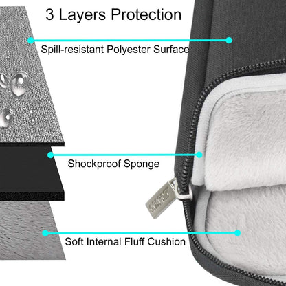 MOSISO Laptop Case 18.5 inch, Laptop Sleeve Compatible with ASUS | Gaming Monitor HP Dell Lenovo Notebook | Polyester Vertical Computer Sleeve Bag | with Pocket | Black