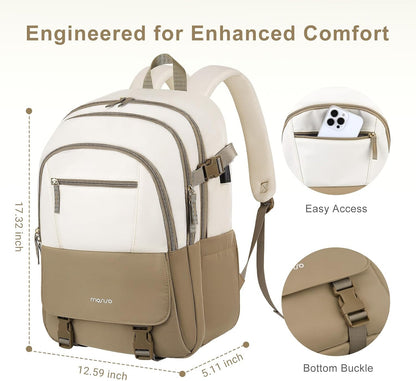MOSISO‑Unisex‑Lightweight‑Laptop‑Backpack,15‑6‑16‑Inch‑Fit,Multi‑Pockets,Anti‑Theft‑Pocket & Rear‑Luggage‑Strap
