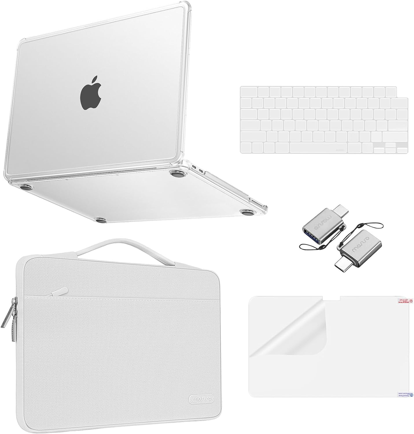MOSISO Compatible with MacBook Neo Case 13 inch 2026 Release A3404, Matte Finish Reinforced Corner Defense Crack-Resistant Hard Shell&Carrying Sleeve Bag&Keyboard Skin&Type C&Screen Film
