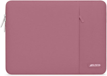 MOSISO Laptop Case 13-18.5 inch, 12.3 13 13.3 14 15 16 17.3 18.5 24 inch Laptop Sleeve Compatible with MacBook Pro 16 M5 M4 M3 M2 M1, HP Acer Dell Lenovo ASUS, Polyester Vertical Computer Sleeve Bag with Pocket, Black