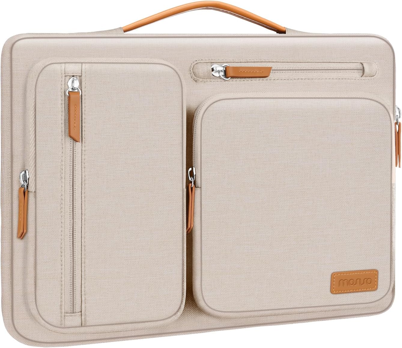MOSISO 360 Protective Laptop Case 13-17.3 inch, 13 13.3 14 15 16 17.3 inch Laptop Sleeve Compatible with MacBook Air M4 M3 M2 2025 2024 2023, Dell XPS Plus, Side Open Carrying Case with 4 Zipper Pockets&Handle