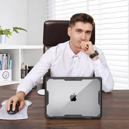 MOSISO Compatible with MacBook Pro 16 inch Case 2025-2021 M4 M3 M2 M1 A3403 A3186 A2991 A2780 A2485, Symmetric Geometric Heavy Duty Hard Shell Case with TPU Bumper&Keyboard Cover&Type C, Black