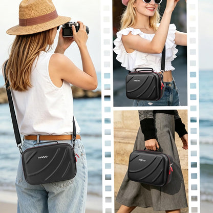 MOSISO EVA‑PU Hard Shell Digital Camera Travel Carrying Case with Custom Removable Dividers for Canon Sony DSLR Mirrorless Cameras