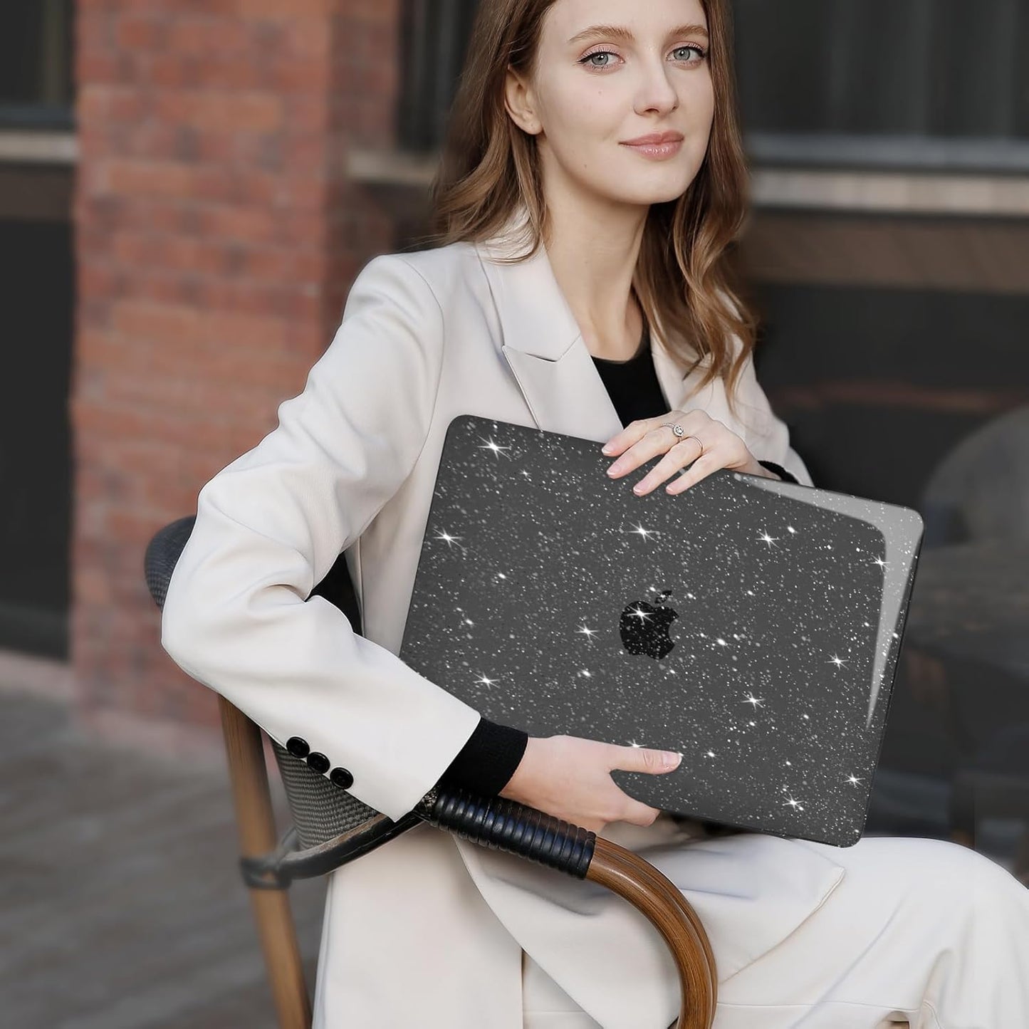 MOSISO Compatible with MacBook Pro 16 inch Case 2025 2024 2023 2022 2021 M4 M3 M2 M1 A3403 A3186 A2991 A2780 A2485 Pro Max, Sparkly Glitter Hard Shell&Keyboard Cover&Screen Film&Pouch, Black