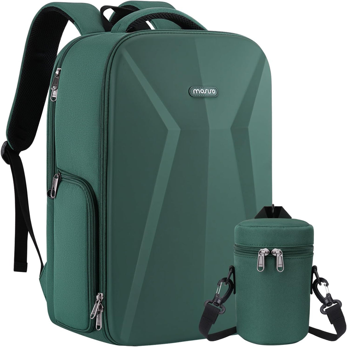 MOSISO Convertible Hardshell Camera Backpack Modular Dividers Detachable Lens Pouch 15 6 Laptop Sleeve & Included Rain Cover