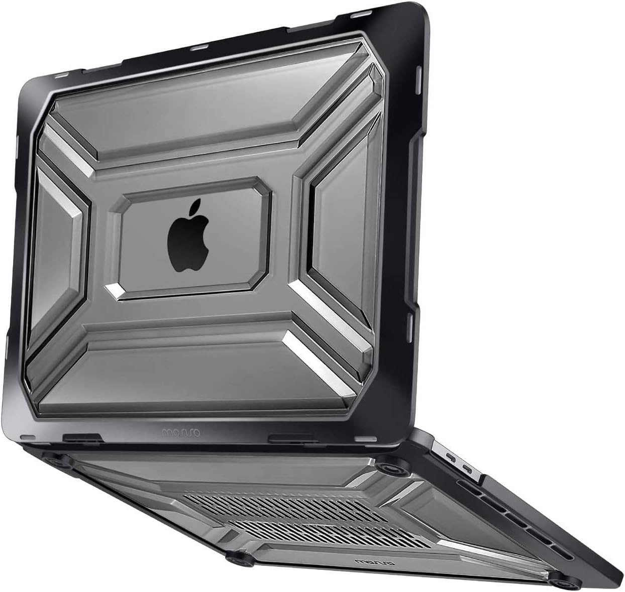 MOSISO Compatible with MacBook Pro 16 inch Case 2020 2019 Release A2141 with Touch Bar & Touch ID, Heavy Duty Plastic Hard Shell Case with TPU Bumper & Keyboard Cover Skin, Black