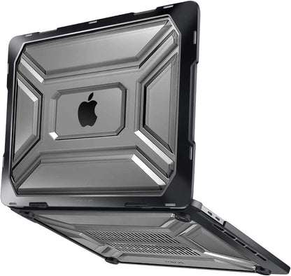 MOSISO Compatible with MacBook Pro 16 inch Case 2020 2019 Release A2141 with Touch Bar & Touch ID, Heavy Duty Plastic Hard Shell Case with TPU Bumper & Keyboard Cover Skin, Black