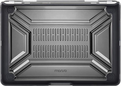 MOSISO Compatible with MacBook Air 13 inch Case 2022 2021 2020 Release A2337 M1 A2179 with Retina Display Touch ID, Heavy Duty Plastic Hard Shell Case with TPU Bumper & Keyboard Cover