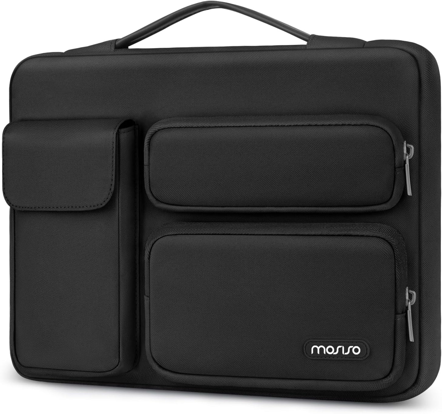 MOSISO 360 Protective Laptop Case 13.3 inch, 13-13.3 inch Laptop Sleeve Compatible with MacBook Air/Pro 13 / Pro 14, HP Dell ASUS Lenovo, Side Open Bag with 2 Raised&1 Flapover Pockets, Lavender Gray mysite