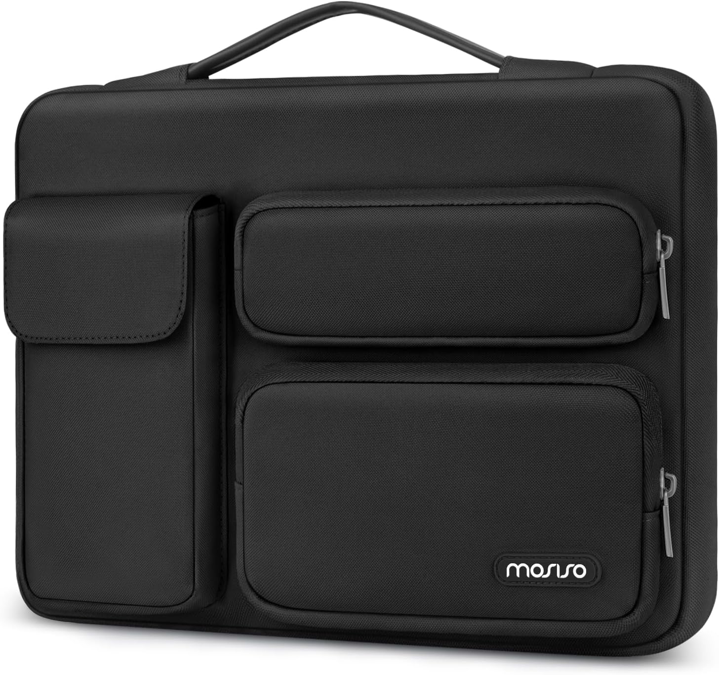MOSISO 360 Protective Laptop Case 13.3 inch, 13-13.3 inch Laptop Sleeve Compatible with MacBook Air/Pro 13 / Pro 14, HP Dell ASUS Lenovo, Side Open Bag with 2 Raised&1 Flapover Pockets, Lavender Gray mysite