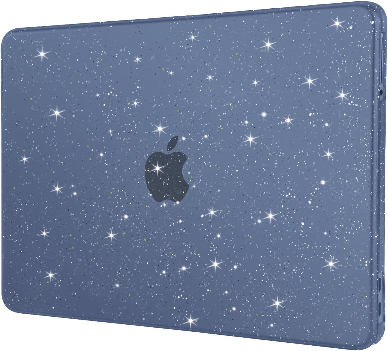 MOSISO Compatible with MacBook Neo Case 13 inch 2026 Release Model A3404 with A18 Pro Chip, Sparkly Glitter Crack & Scratch Resistant Ultra-Thin Protective Hard Shell Case Cover, Clear mysite