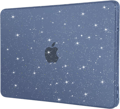 MOSISO Compatible with MacBook Neo Case 13 inch 2026 Release Model A3404 with A18 Pro Chip, Sparkly Glitter Crack & Scratch Resistant Ultra-Thin Protective Hard Shell Case Cover, Clear mysite