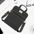 MOSISO 12.9 inch Tablet Sleeve for iPad Pro 13 M4 & iPad Air 13 M3 M2, iPad Pro 12.9 M2 M1 6/5th with Magic Keyboard,Square Quilted Carrying Case with Front 2 Pockets, Black