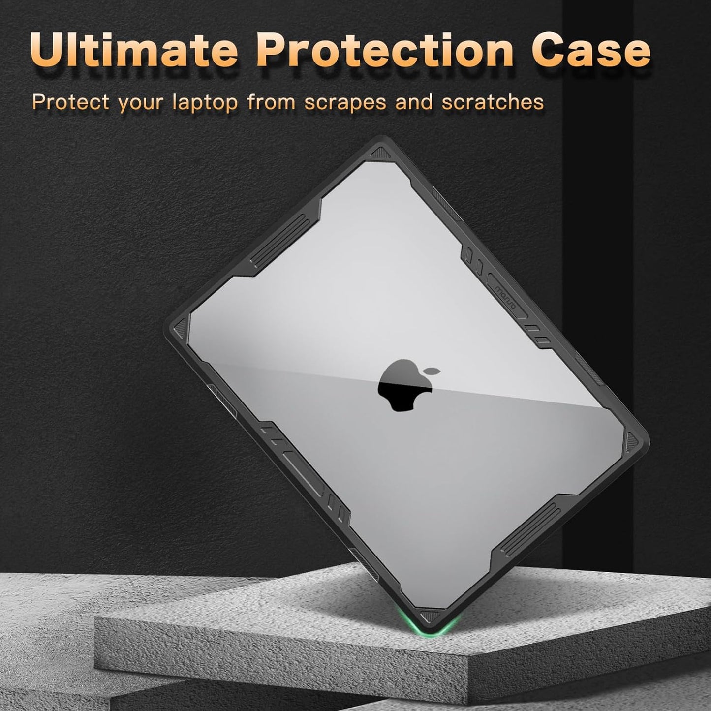 MOSISO Compatible with MacBook Pro 16 inch Case 2025-2021 M4 M3 M2 M1 A3403 A3186 A2991 A2780 A2485, Symmetric Geometric Heavy Duty Hard Shell Case with TPU Bumper&Keyboard Cover&Type C, Black