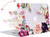 MOSISO Compatible with MacBook Air 13 inch Case (A1369 & A1466, Older Version 2010-2017 Release), Plastic Rose Leaves Hard Shell Case & Keyboard Cover & Screen Protector, Transparent