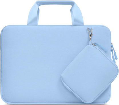 MOSISO Laptop Case 13.3 inch, 13-13.3 inch Laptop Sleeve Bag Compatible with MacBook Air/Pro 13 / Pro 14, HP Dell ASUS, Neoprene Carrying Computer Bag with Handle&Detachable Small Case, Antique Green