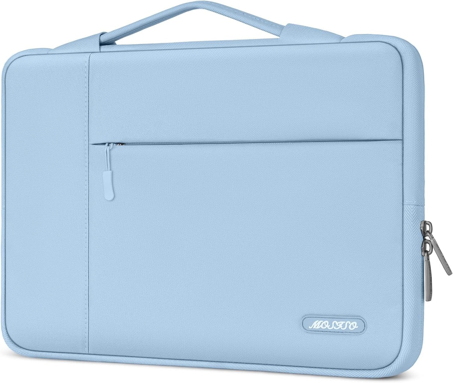 MOSISO Laptop Case 12.3-16 inch, 12.3 13 13.3 14 15 16 inch Laptop Sleeve with Handle Compatible with MacBook Air 15 inch M5 A3448 M4 A3241 M3 A3114 M2 A2941 2026-2023, Dell XPS, Polyester Multifunctional Computer Bag, Black