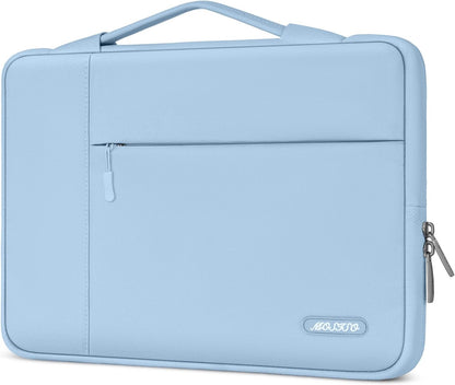 MOSISO Laptop Case 12.3-16 inch, 12.3 13 13.3 14 15 16 inch Laptop Sleeve with Handle Compatible with MacBook Air 15 inch M5 A3448 M4 A3241 M3 A3114 M2 A2941 2026-2023, Dell XPS, Polyester Multifunctional Computer Bag, Black