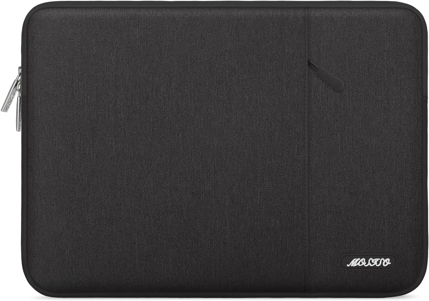 MOSISO Laptop Case 13-18.5 inch, 12.3 13 13.3 14 15 16 17.3 18.5 24 inch Laptop Sleeve Compatible with MacBook Pro 16 M5 M4 M3 M2 M1, HP Acer Dell Lenovo ASUS, Polyester Vertical Computer Sleeve Bag with Pocket, Black