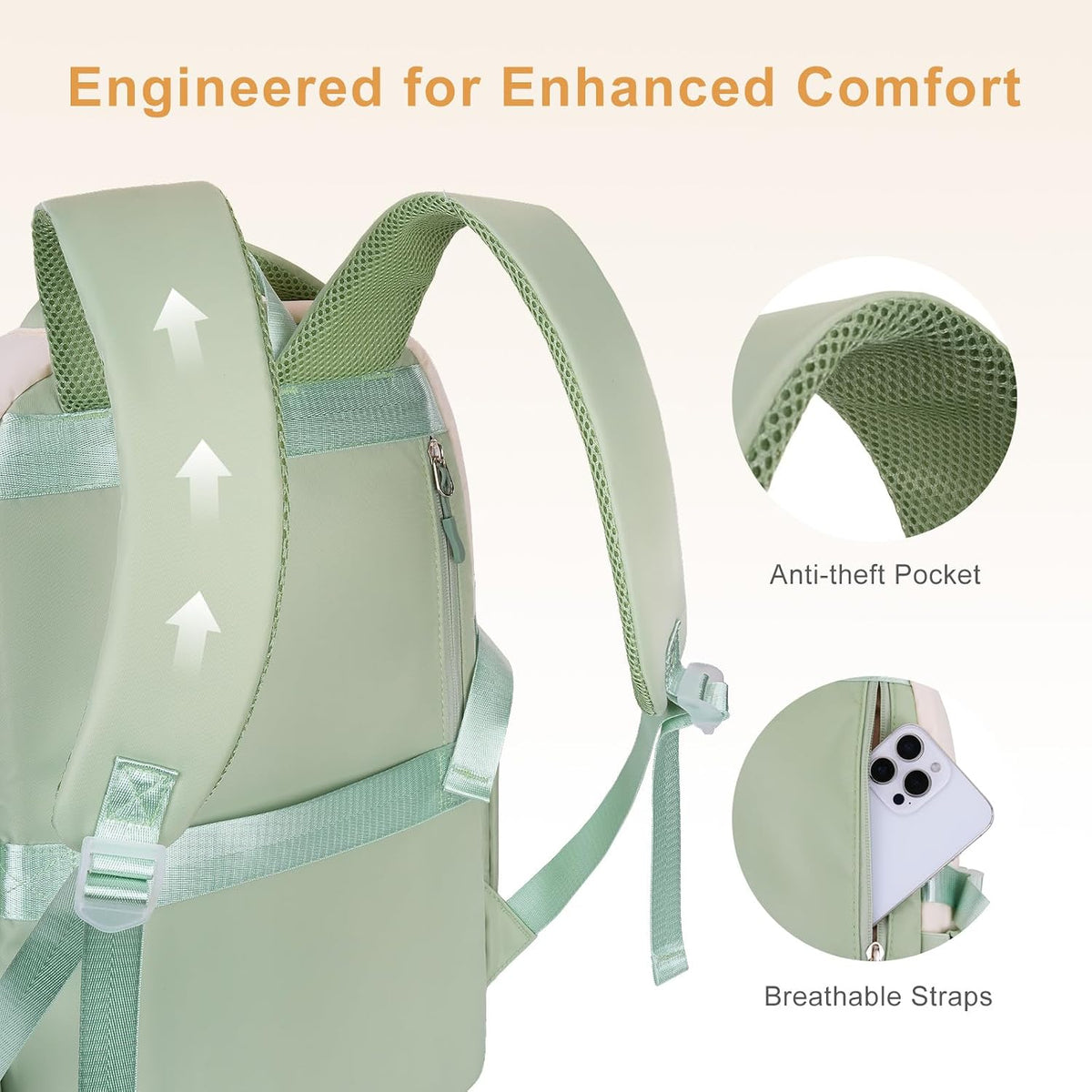 MOSISO Refined Bowknot‑Flap‑PU‑Leather‑Tote‑Bag,15‑6‑Inch‑Fit,Multi‑Organizer‑Pockets & Coordinating‑Matching‑Clutch