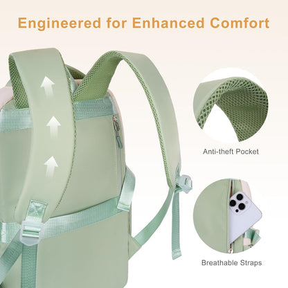 MOSISO Refined Bowknot‑Flap‑PU‑Leather‑Tote‑Bag,15‑6‑Inch‑Fit,Multi‑Organizer‑Pockets & Coordinating‑Matching‑Clutch