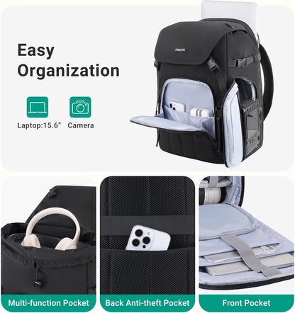 MOSISO Camera Backpack for DSLR, SLR & Mirrorless — Shockproof Padded Photography Bag with Tripod Mount, Anti-Theft Pocket & Modular Inserts