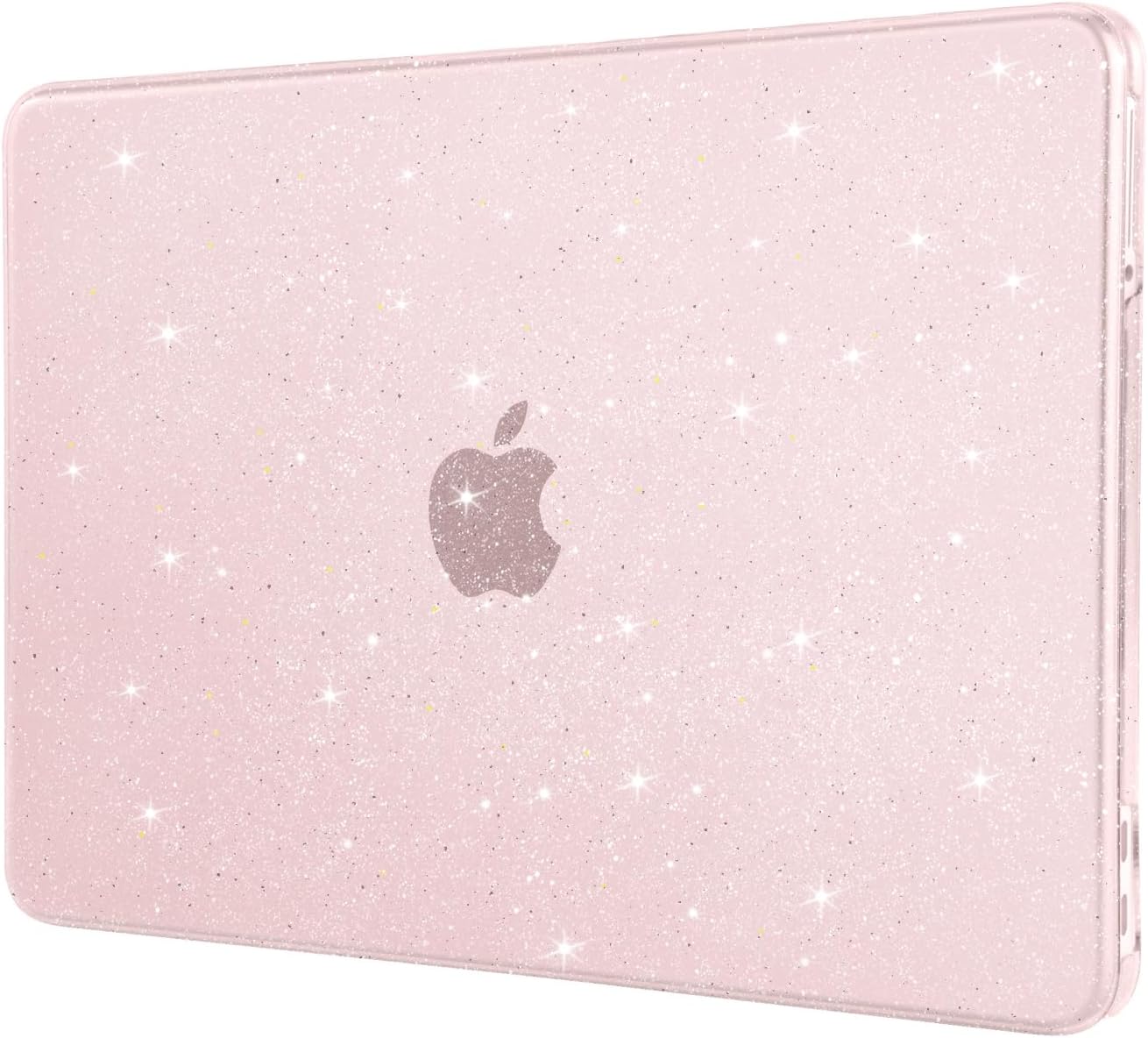 MOSISO Compatible with MacBook Neo Case 13 inch 2026 Release Model A3404 with A18 Pro Chip, Sparkly Glitter Crack & Scratch Resistant Ultra-Thin Protective Hard Shell Case Cover, Clear mysite