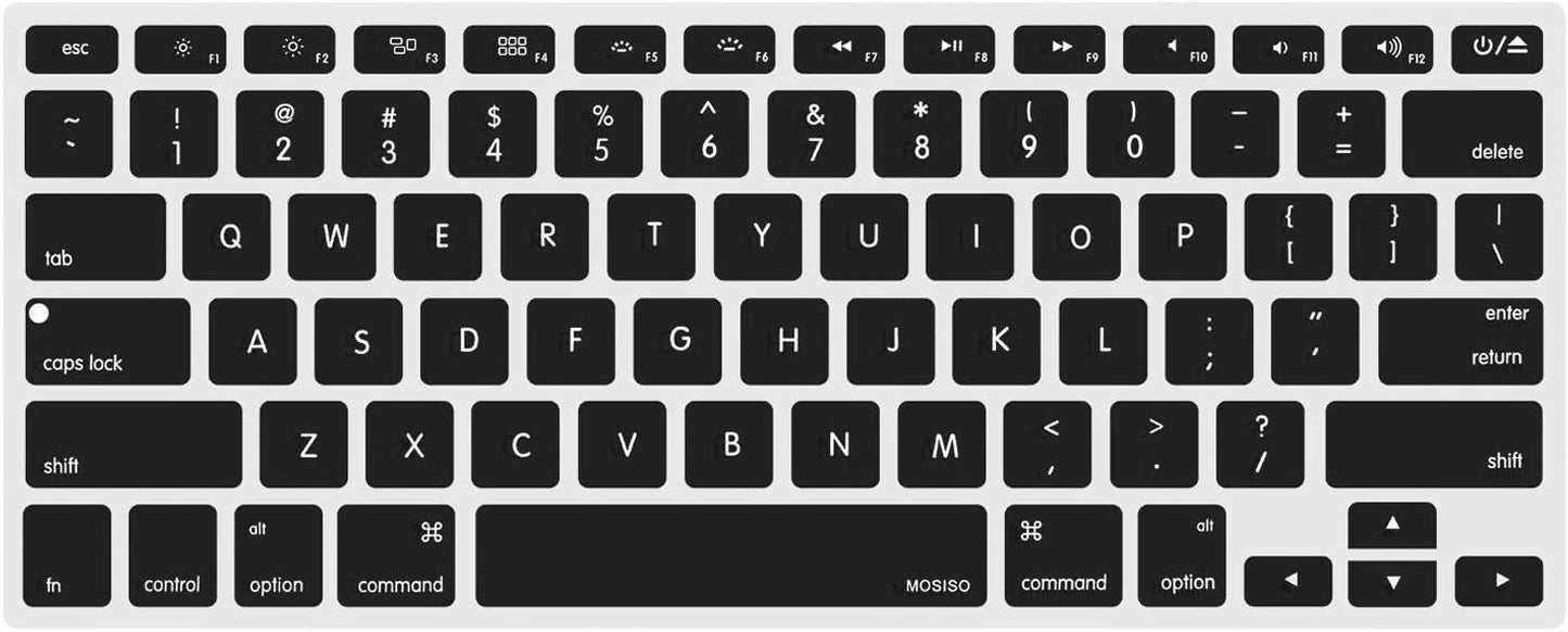 MOSISO Silicone Keyboard Cover Compatible with MacBook Air 13 inch A1466 A1369 2010-2017&Compatible with MacBook Pro 13/15 inch (with/Without Retina Display, 2015 or Older Version), Red