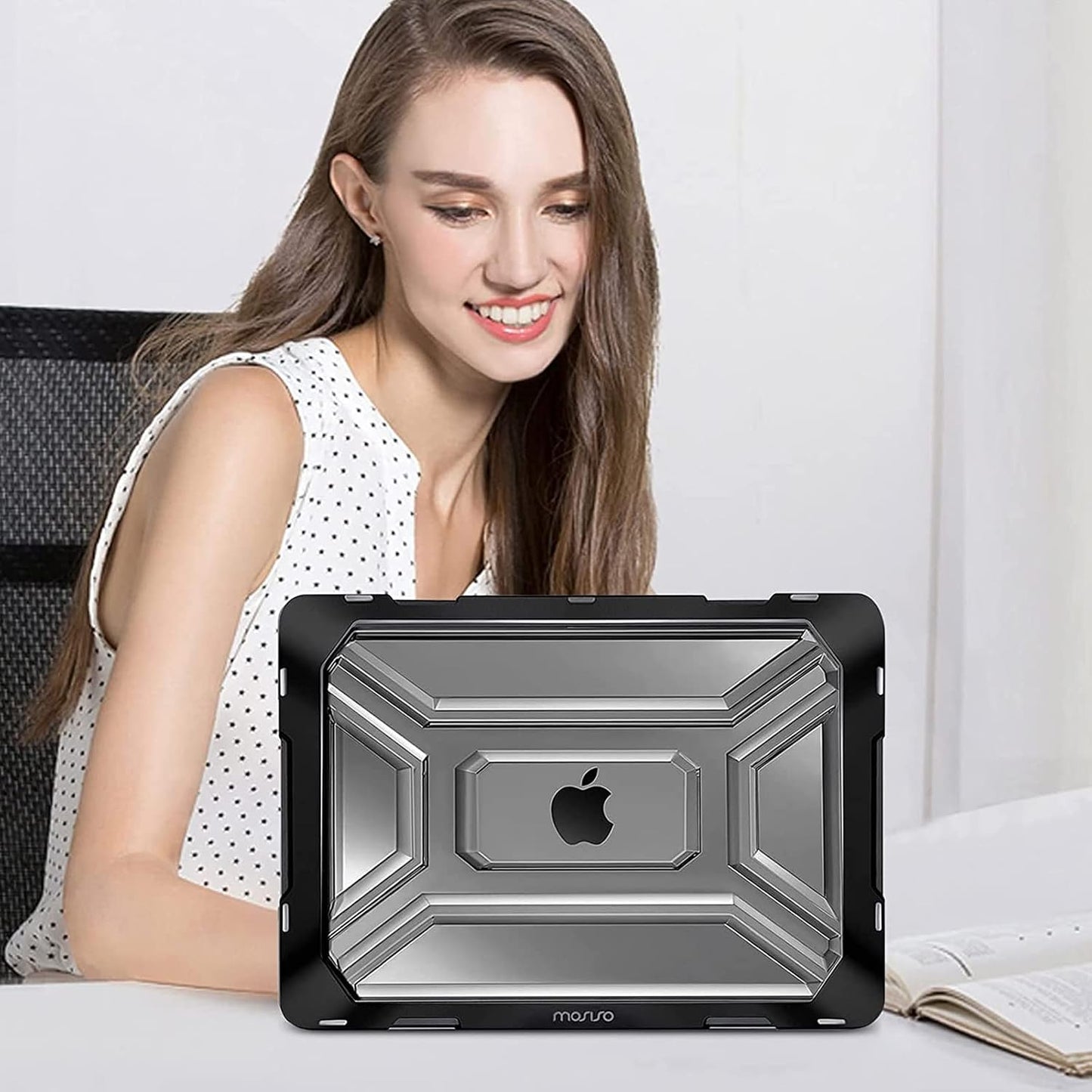 MOSISO Compatible with MacBook Air 13 inch Case 2022 2021 2020 Release A2337 M1 A2179 with Retina Display Touch ID, Heavy Duty Plastic Hard Shell Case with TPU Bumper & Keyboard Cover