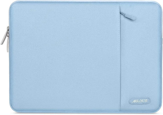 MOSISO Laptop Case 13-18.5 inch, 12.3 13 13.3 14 15 16 17.3 18.5 24 inch Laptop Sleeve Compatible with MacBook Pro 16 M5 M4 M3 M2 M1, HP Acer Dell Lenovo ASUS, Polyester Vertical Computer Sleeve Bag with Pocket, Black