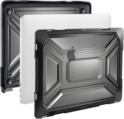 MOSISO Compatible with MacBook Pro 16 inch Case 2020 2019 Release A2141 with Touch Bar & Touch ID, Heavy Duty Plastic Hard Shell Case with TPU Bumper & Keyboard Cover Skin, Black