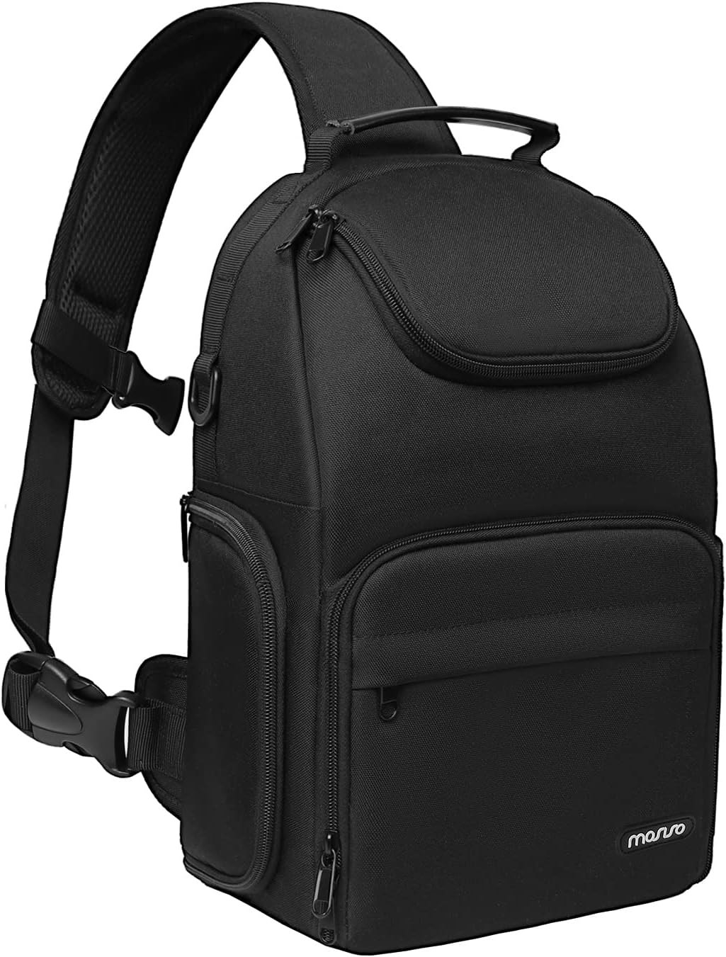 MOSISO Camera Sling Bag, DSLR/SLR/Mirrorless Camera Case Crossbody Photography Backpack with Tripod Holder&Removable Modular Inserts&PU Handle Compatible with Canon/Nikon/Sony, Black mysite