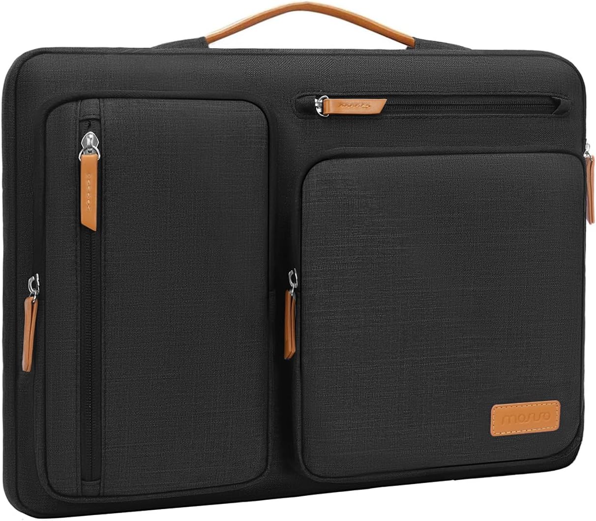 MOSISO 360 Protective Laptop Case 13-17.3 inch, 13 13.3 14 15 16 17.3 inch Laptop Sleeve Compatible with MacBook Air M4 M3 M2 2025 2024 2023, Dell XPS Plus, Side Open Carrying Case with 4 Zipper Pockets&Handle