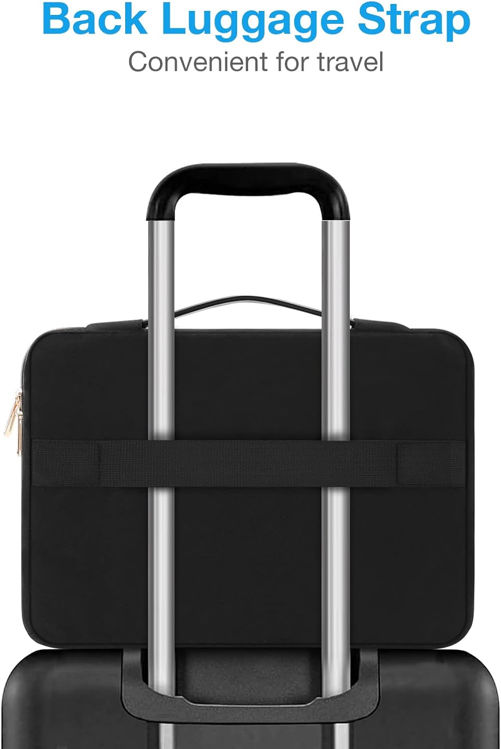 MOSISO 360 Protective Laptop Sleeve 13-14 inch, Compatible with MacBook Air 13 M2 M1, Compatible with MacBook Pro 13/14 inch, Wavy Quilted Side Open Bag with Horizontal Pockets&Small Case&Belt, Black iMosiso