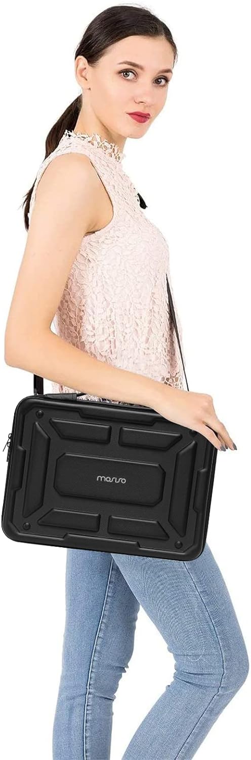 MOSISO Laptop Shoulder Bag Compatible with MacBook Pro 16 inch 2023-2021 M3 A2991 M2 A2780 M1 A2485 / Compatible with MacBook Pro 16 inch A2141, Waterproof Shockproof Carrying Case Bag, Black iMosiso