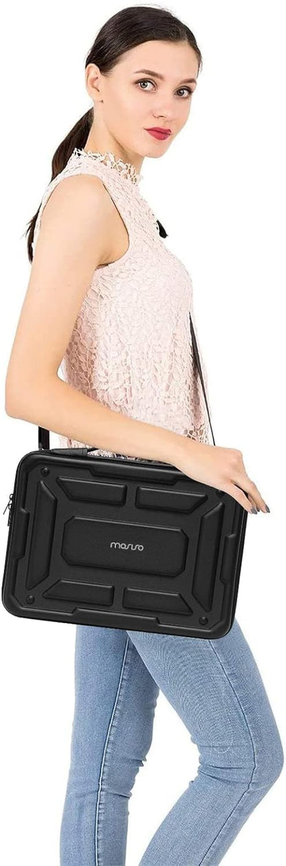MOSISO Laptop Shoulder Bag Compatible with MacBook Pro 16 inch 2023-2021 M3 A2991 M2 A2780 M1 A2485 / Compatible with MacBook Pro 16 inch A2141, Waterproof Shockproof Carrying Case Bag, Black iMosiso